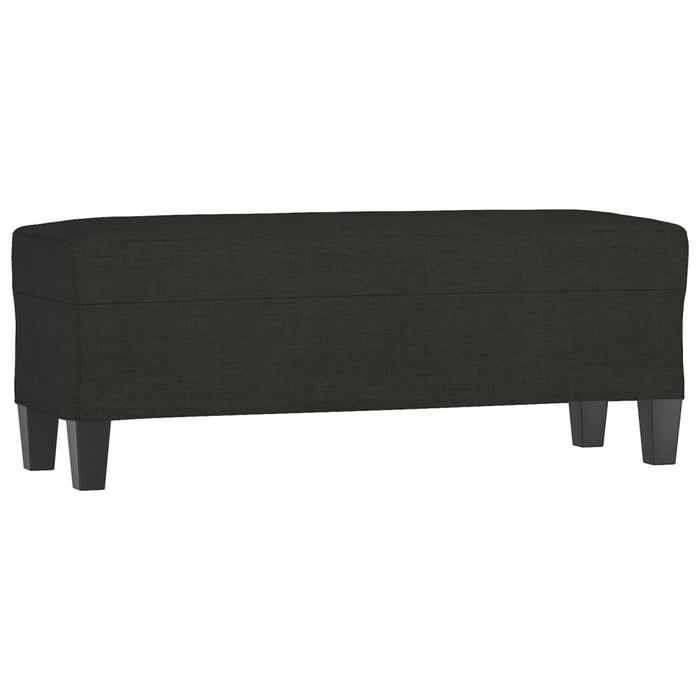 Bancă, negru, 100x35x41 cm, textil - WALTI WALTI