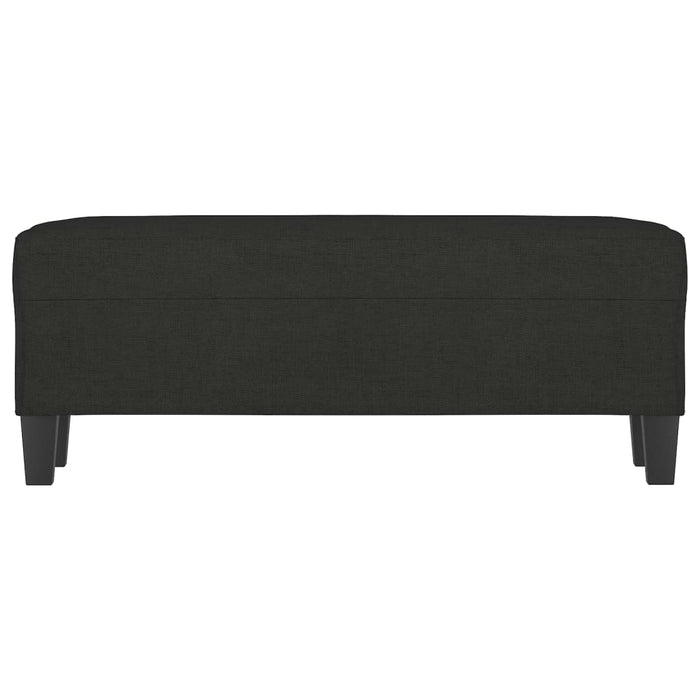 Bancă, negru, 100x35x41 cm, textil - WALTI WALTI