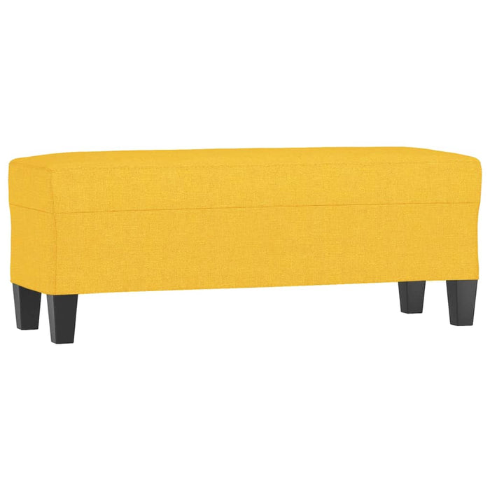 Bancă, galben deschis, 100x35x41 cm, textil - WALTI WALTI