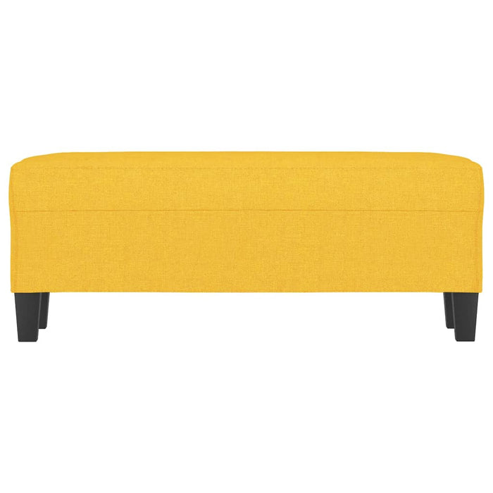 Bancă, galben deschis, 100x35x41 cm, textil - WALTI WALTI