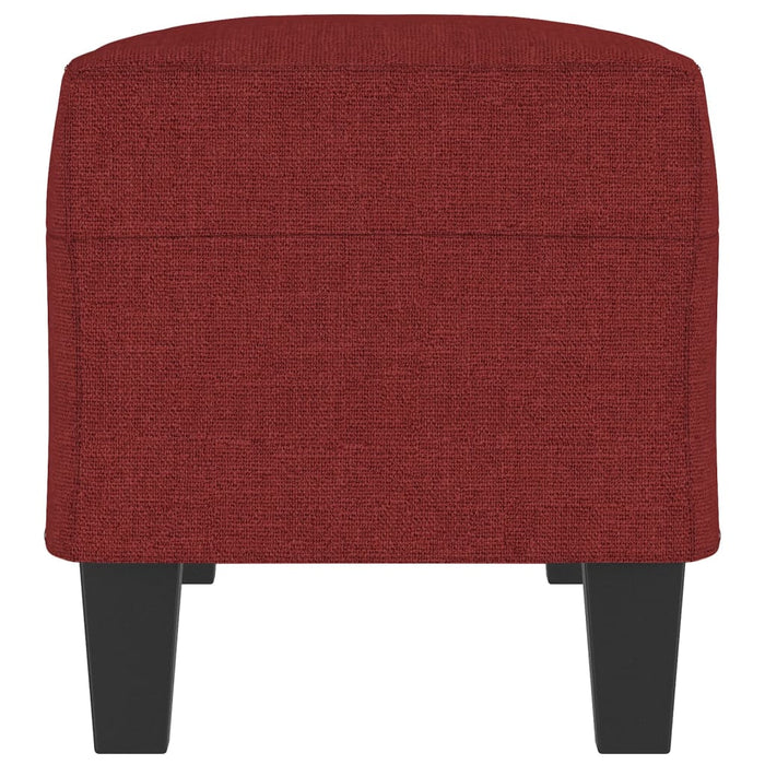 Bancă, roșu vin, 100x35x41 cm, textil - WALTI WALTI