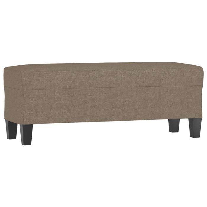 Bancă, gri taupe, 100x35x41 cm, textil - WALTI WALTI