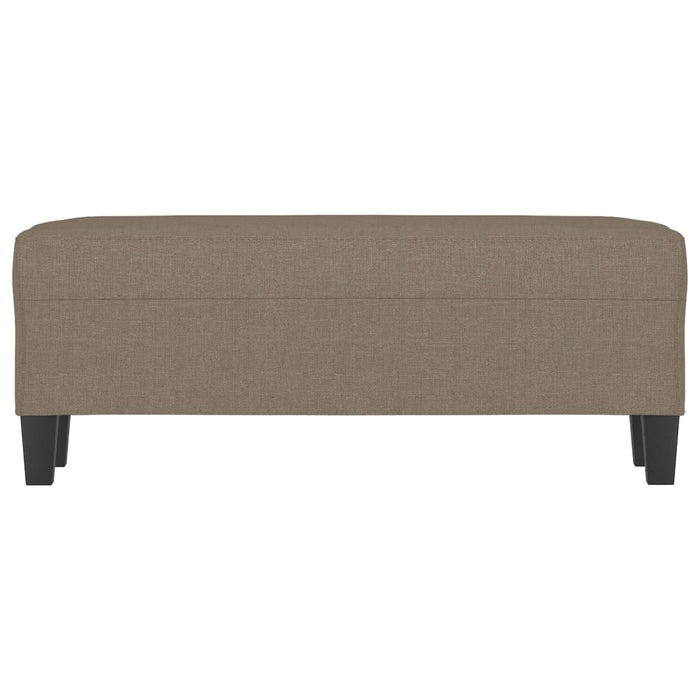 Bancă, gri taupe, 100x35x41 cm, textil - WALTI WALTI