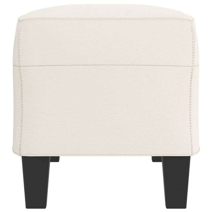 Bancă, crem, 100x35x41 cm, piele ecologică - WALTI WALTI