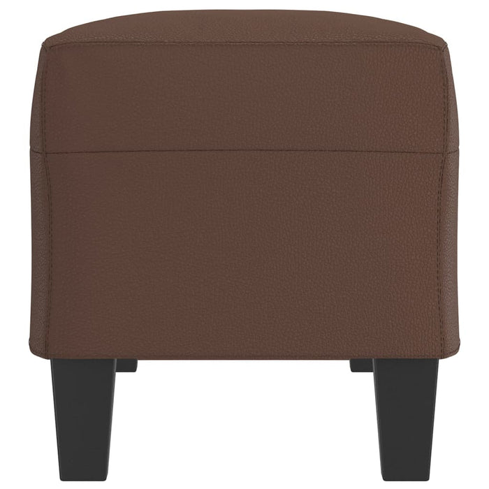 Bancă, maro, 100x35x41 cm, piele ecologică - WALTI WALTI