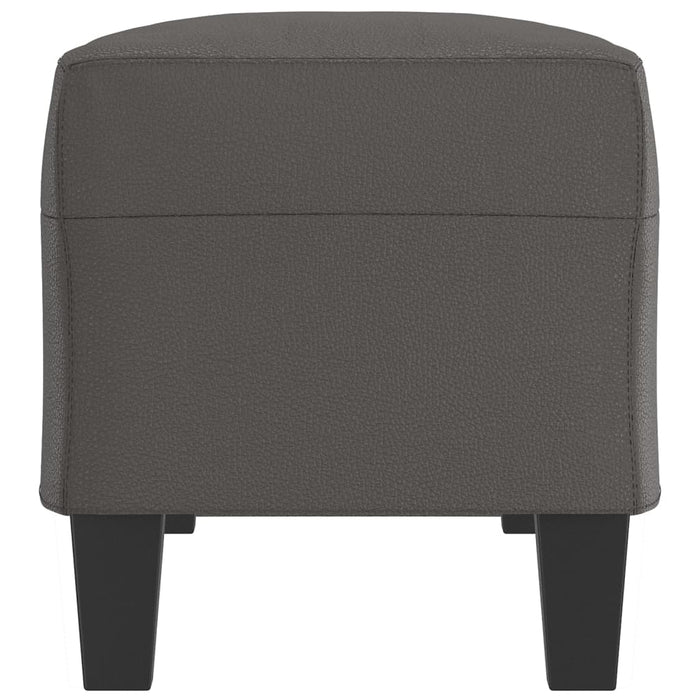 Bancă, gri, 100x35x41 cm, piele ecologică - WALTI WALTI