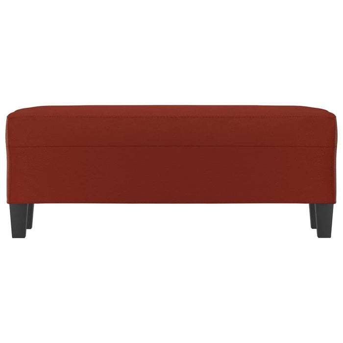 Bancă, roșu vin, 100x35x41 cm, piele ecologică - WALTI WALTI