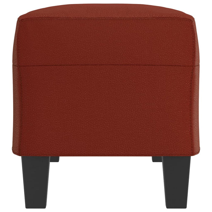 Bancă, roșu vin, 100x35x41 cm, piele ecologică - WALTI WALTI