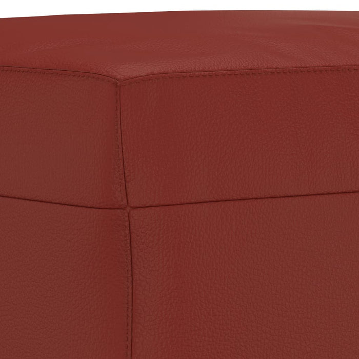 Bancă, roșu vin, 100x35x41 cm, piele ecologică - WALTI WALTI