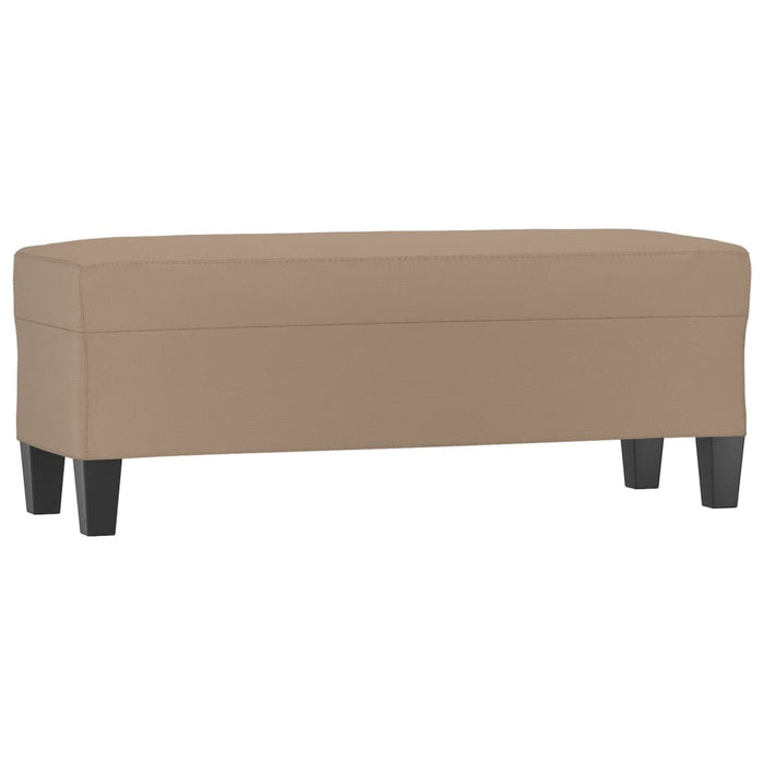 Bancă, cappuccino , 100x35x41 cm, piele ecologică - WALTI WALTI