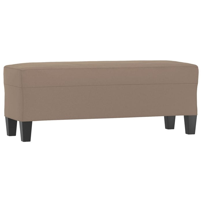 Bancă, gri taupe, 100x35x41 cm, microfibră - WALTI WALTI