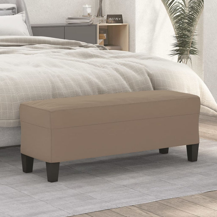 Bancă, gri taupe, 100x35x41 cm, microfibră - WALTI WALTI