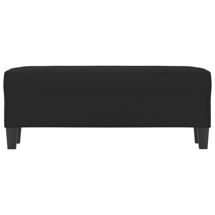 Bancă, negru, 100x35x41 cm, microfibră - WALTI WALTI