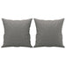 Perne decorative, 2 buc., gri închis, 40x40 cm, textil - WALTI WALTI