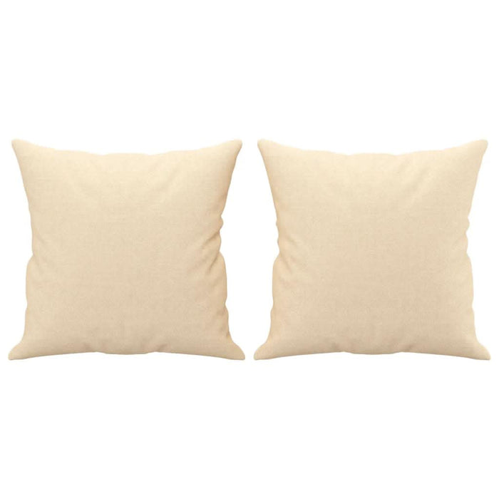 Perne decorative 2 buc. crem 40x40 cm, material textil - WALTI WALTI