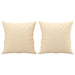 Perne decorative 2 buc. crem 40x40 cm, material textil - WALTI WALTI