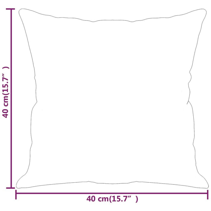 Perne decorative 2 buc. crem 40x40 cm, material textil - WALTI WALTI