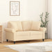 Perne decorative 2 buc. crem 40x40 cm, material textil - WALTI WALTI