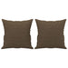 Perne decorative, 2 buc., maro, 40x40 cm, material textil - WALTI WALTI