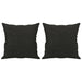 Perne decorative, 2 buc., negru, 40 x 40 cm, material textil - WALTI WALTI