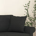 Perne decorative, 2 buc., negru, 40 x 40 cm, material textil - WALTI WALTI