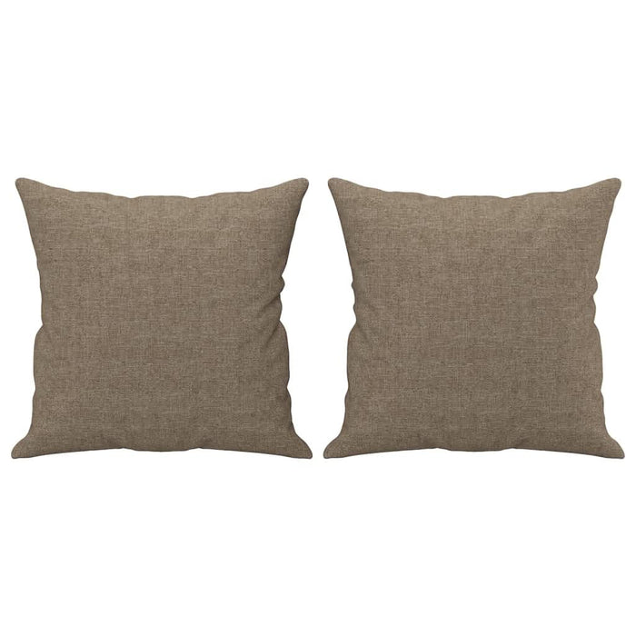 Perne decorative, 2 buc., gri taupe, 40x40 cm, material textil - WALTI WALTI