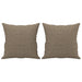 Perne decorative, 2 buc., gri taupe, 40x40 cm, material textil - WALTI WALTI