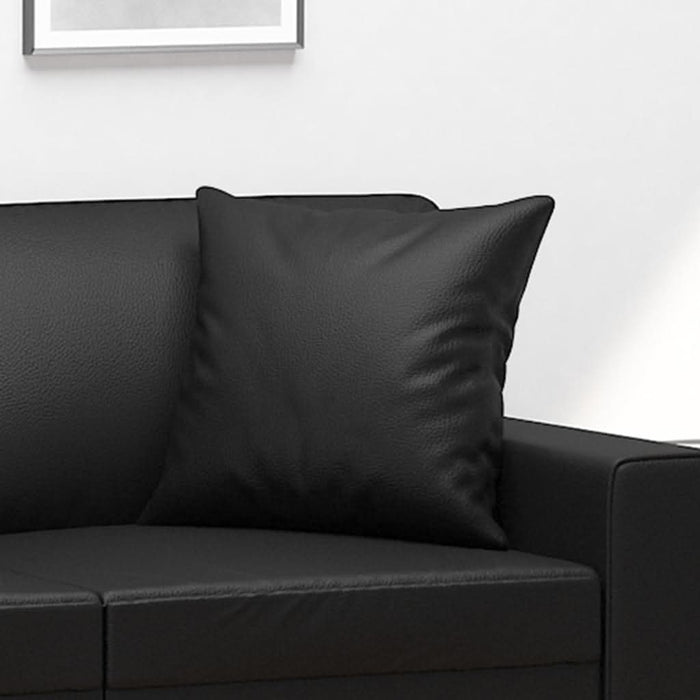 Perne decorative, 2 buc., negru, 40x40 cm, piele ecologică - WALTI WALTI