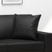 Perne decorative, 2 buc., negru, 40x40 cm, piele ecologică - WALTI WALTI