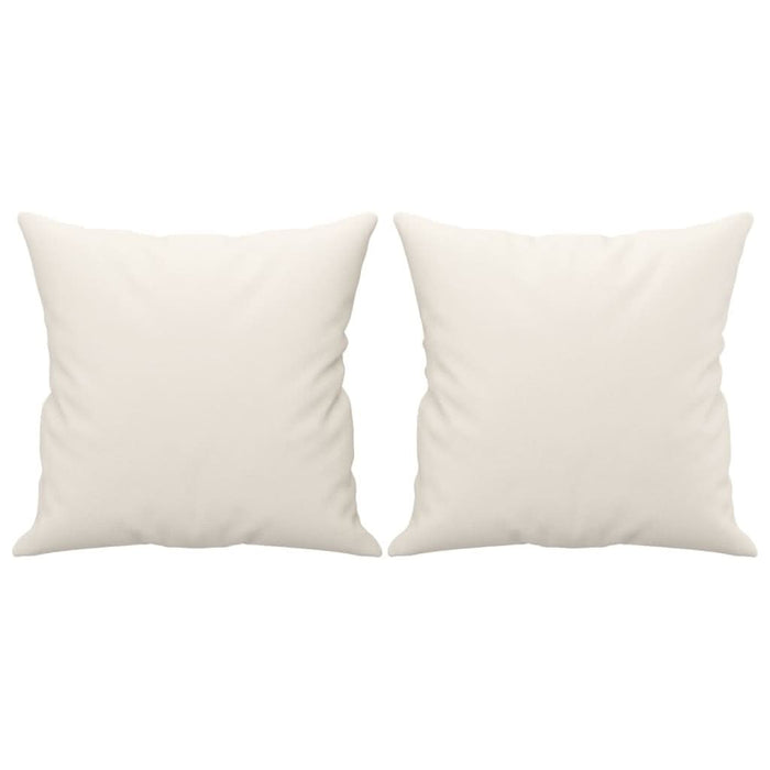 Perne decorative, 2 buc., crem, 40x40 cm, piele ecologică - WALTI WALTI
