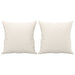 Perne decorative, 2 buc., crem, 40x40 cm, piele ecologică - WALTI WALTI