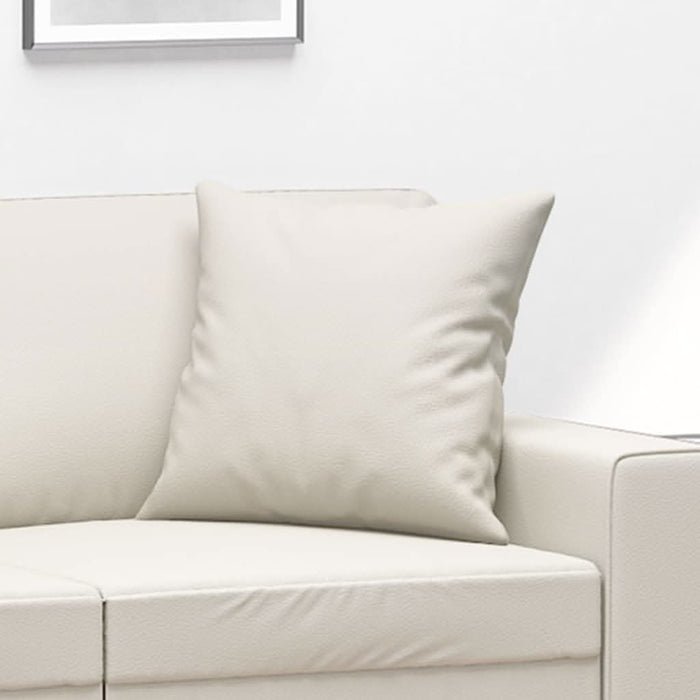 Perne decorative, 2 buc., crem, 40x40 cm, piele ecologică - WALTI WALTI