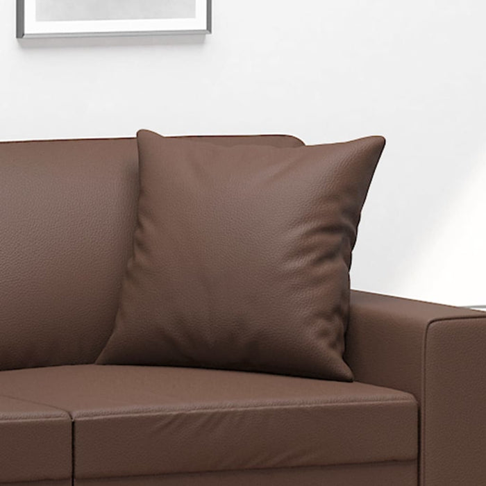 Perne decorative, 2 buc., maro, 40x40 cm, piele ecologică - WALTI WALTI