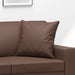 Perne decorative, 2 buc., maro, 40x40 cm, piele ecologică - WALTI WALTI