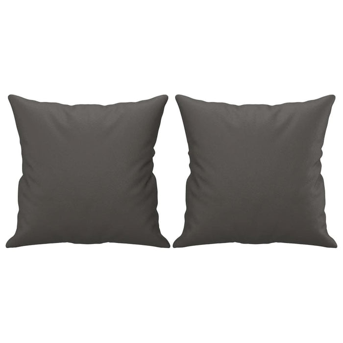 Perne decorative, 2 buc., gri, 40x40 cm, piele ecologică - WALTI WALTI