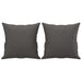 Perne decorative, 2 buc., gri, 40x40 cm, piele ecologică - WALTI WALTI