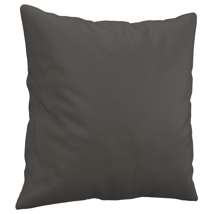Perne decorative, 2 buc., gri, 40x40 cm, piele ecologică - WALTI WALTI