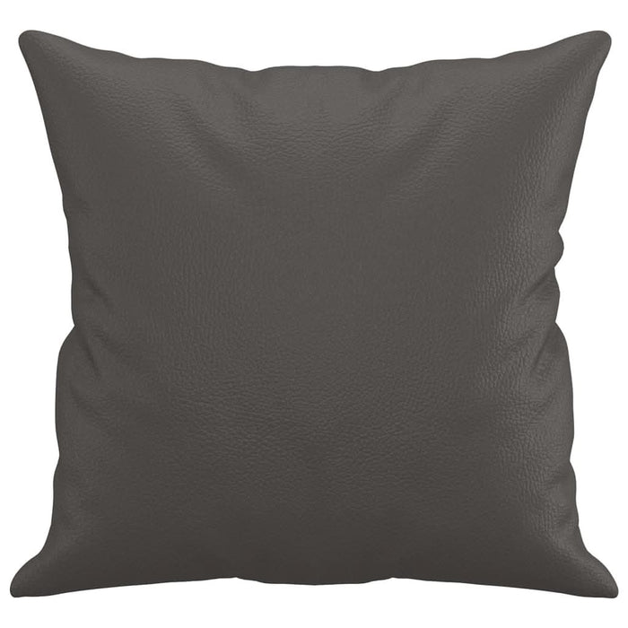 Perne decorative, 2 buc., gri, 40x40 cm, piele ecologică - WALTI WALTI