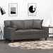 Perne decorative, 2 buc., gri, 40x40 cm, piele ecologică - WALTI WALTI