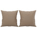 Perne decorative, 2 buc., cappuccino, 40x40 cm, piele ecologică - WALTI WALTI