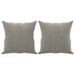 Perne decorative, 2 buc., gri deschis, 40x40 cm, catifea - WALTI WALTI