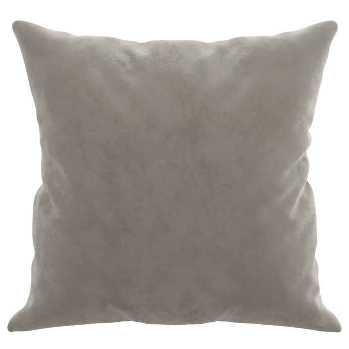 Perne decorative, 2 buc., gri deschis, 40x40 cm, catifea - WALTI WALTI