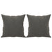 Perne decorative, 2 buc., gri închis, 40x40 cm, catifea - WALTI WALTI