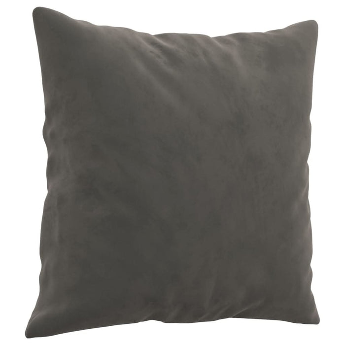 Perne decorative, 2 buc., gri închis, 40x40 cm, catifea - WALTI WALTI