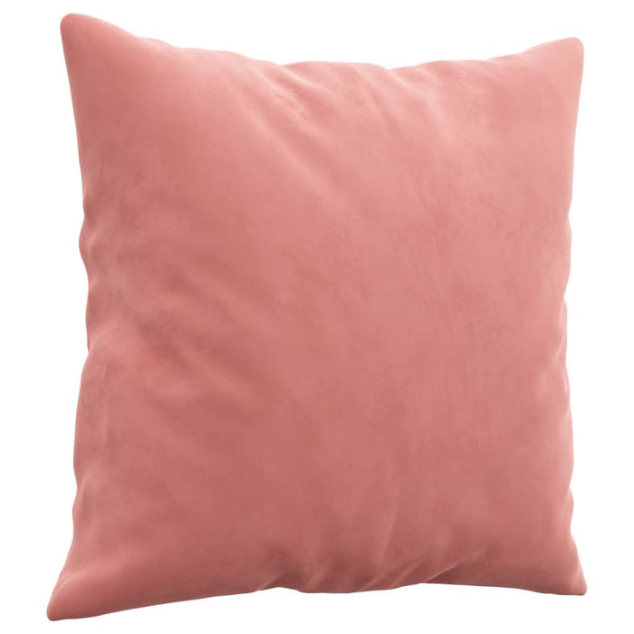 Perne decorative, 2 buc., roz, 40x40 cm, catifea - WALTI WALTI