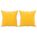 Perne decorative, 2 buc., galben, 40x40 cm, catifea - WALTI WALTI