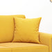Perne decorative, 2 buc., galben, 40x40 cm, catifea - WALTI WALTI