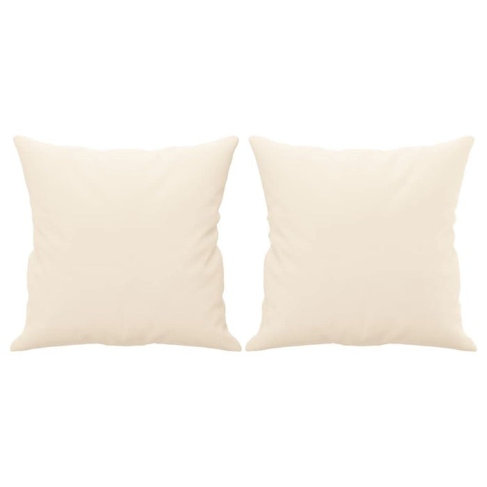 Perne decorative, 2 buc., crem, 40x40 cm, catifea - WALTI WALTI