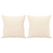 Perne decorative, 2 buc., crem, 40x40 cm, catifea - WALTI WALTI