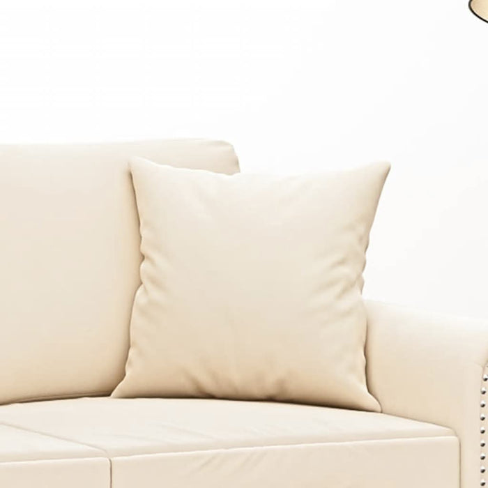 Perne decorative, 2 buc., crem, 40x40 cm, catifea - WALTI WALTI